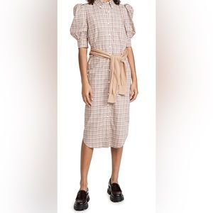 NEW DEREK LAM 10 CROSBY Luis Layered Look Plaid Dress